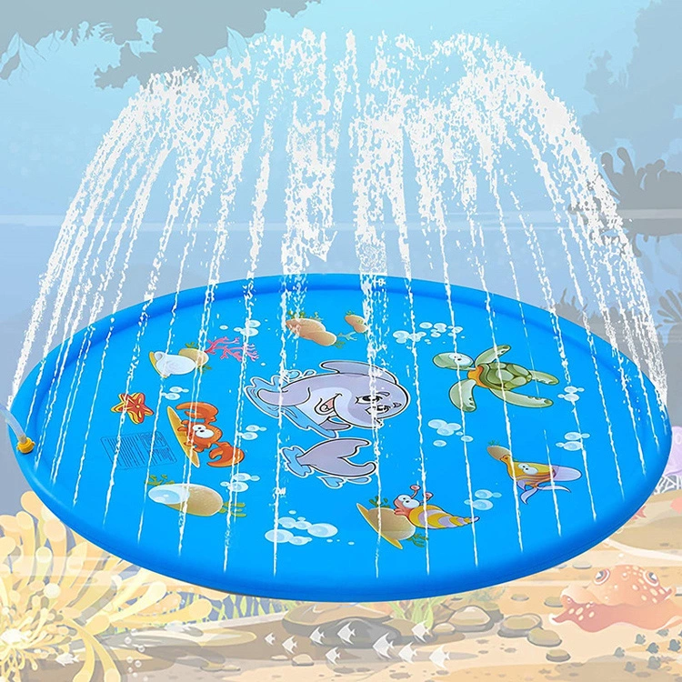 Kids Splash Pad Summer Outdoor Inflatable Water Play Sprinkler Mat